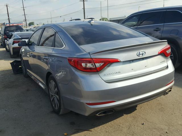 5NPE34AF4GH378424 - 2016 HYUNDAI SONATA SPO GRAY photo 3