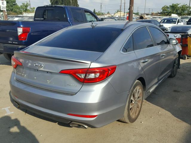 5NPE34AF4GH378424 - 2016 HYUNDAI SONATA SPO GRAY photo 4