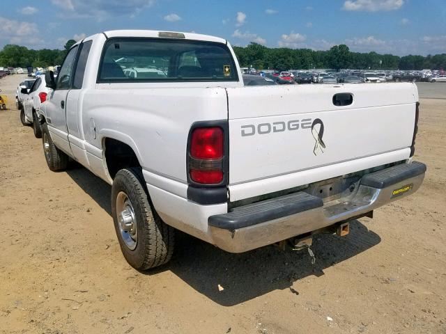 3B7KC23671G806071 - 2001 DODGE RAM 2500 WHITE photo 3