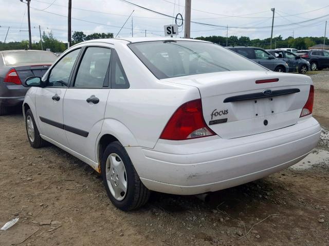 1FAFP33P93W131886 - 2003 FORD FOCUS LX WHITE photo 3