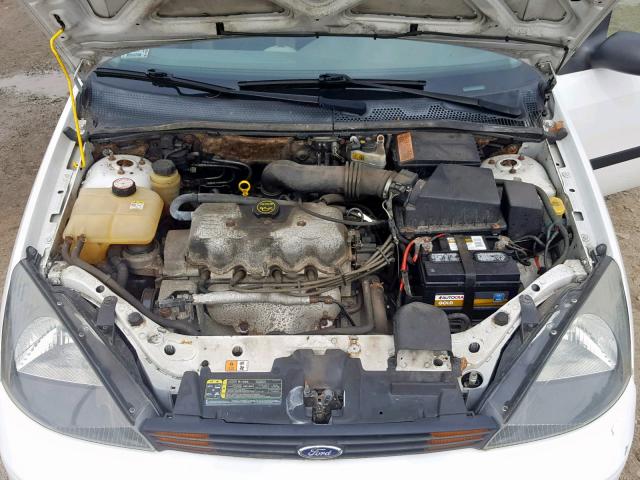 1FAFP33P93W131886 - 2003 FORD FOCUS LX WHITE photo 7