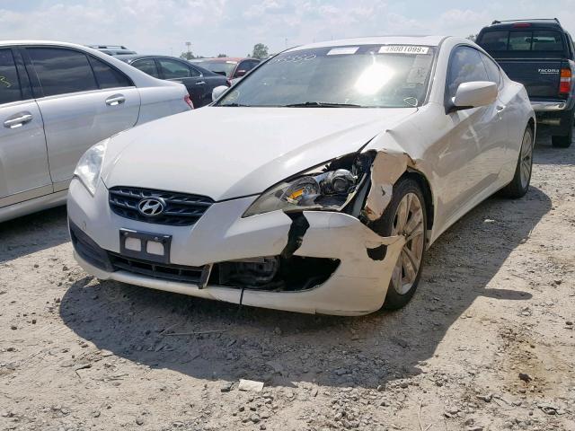 KMHHT6KD2BU045350 - 2011 HYUNDAI GENESIS CO WHITE photo 2