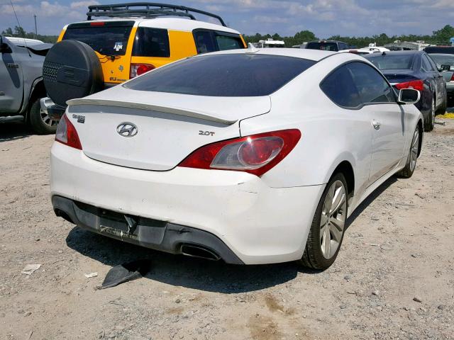 KMHHT6KD2BU045350 - 2011 HYUNDAI GENESIS CO WHITE photo 4