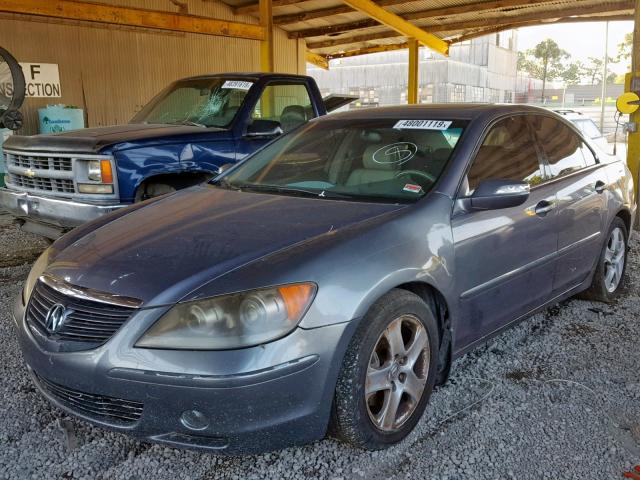 JH4KB16596C007501 - 2006 ACURA RL GRAY photo 2