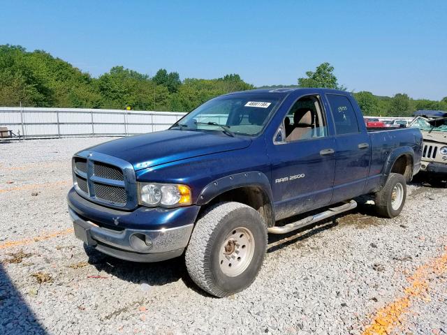 3D7KU28C94G191013 - 2004 DODGE RAM 2500 S Կապույտ լուսանկար 2