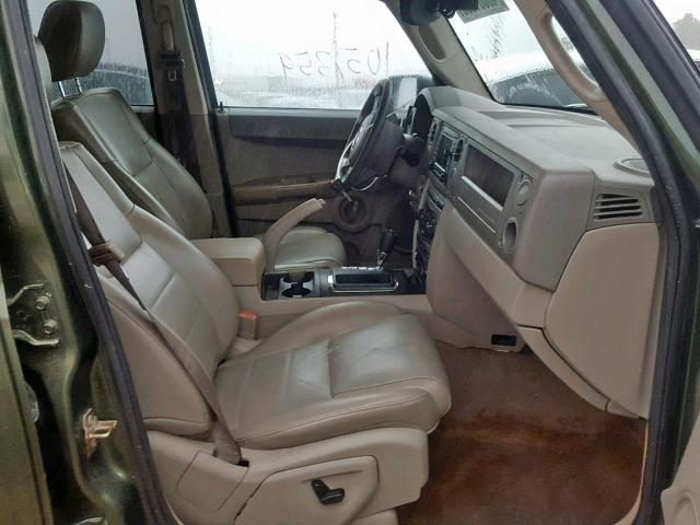 1J8HH48N96C346616 - 2006 JEEP COMMANDER 绿色 照片 5