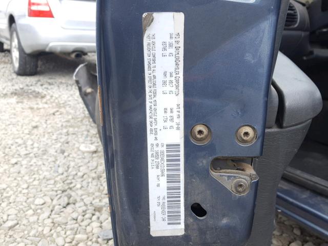 1B3ES46CX1D156406 - 2001 DODGE NEON SE BLUE photo 10