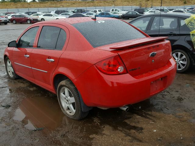 1G1AT58HX97271194 - 2009 CHEVROLET COBALT LT RED photo 3