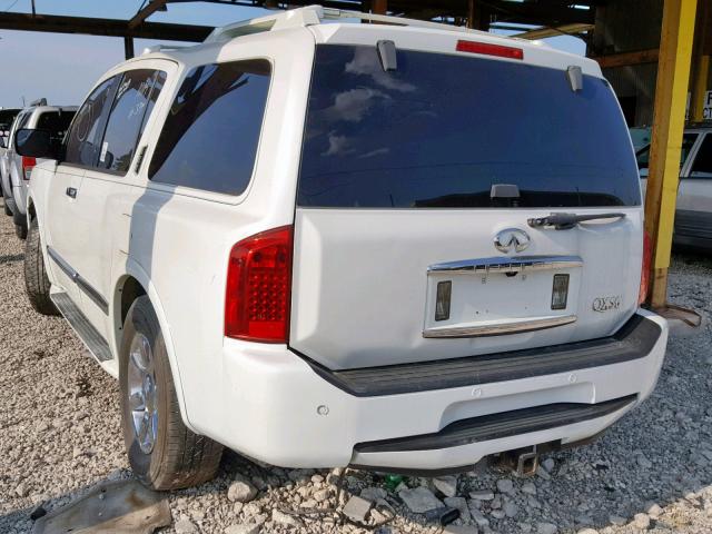 5N3AA08C15N812517 - 2005 INFINITI QX56 WHITE photo 3