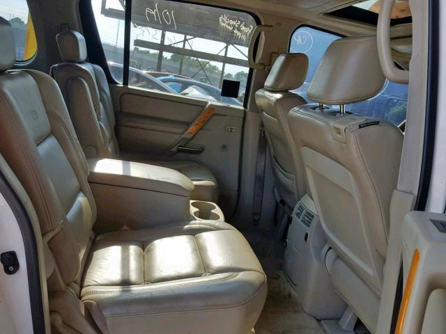 5N3AA08C15N812517 - 2005 INFINITI QX56 WHITE photo 6