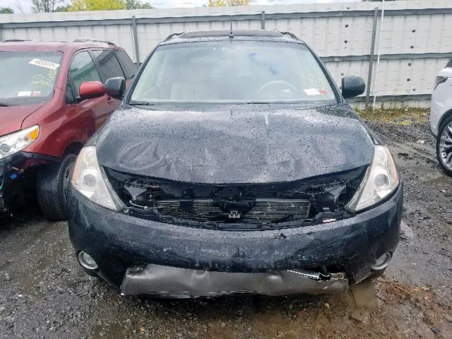 JN8AZ08W67W658484 - 2007 NISSAN MURANO SL BLACK photo 9