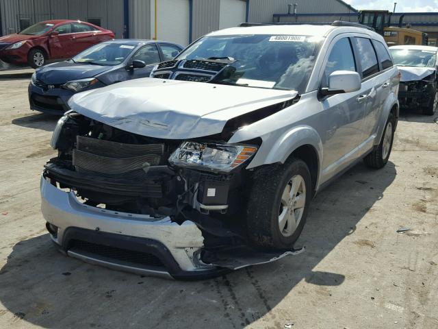 3D4PG1FG3BT543520 - 2011 DODGE JOURNEY MA SILVER photo 2