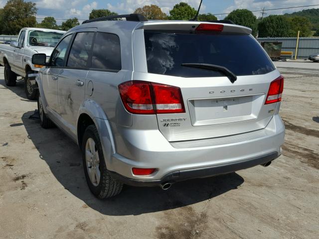 3D4PG1FG3BT543520 - 2011 DODGE JOURNEY MA SILVER photo 3