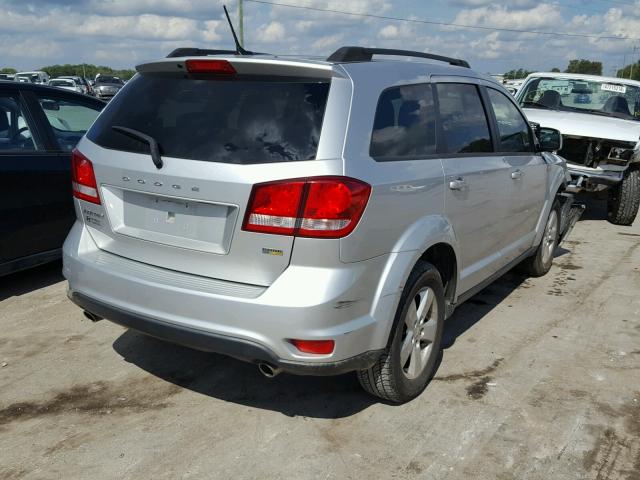 3D4PG1FG3BT543520 - 2011 DODGE JOURNEY MA SILVER photo 4