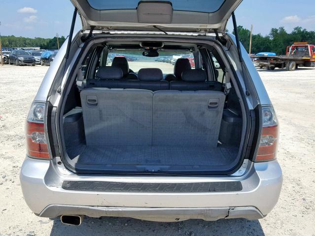 2HNYD18965H557993 - 2005 ACURA MDX TOURIN SILVER photo 9