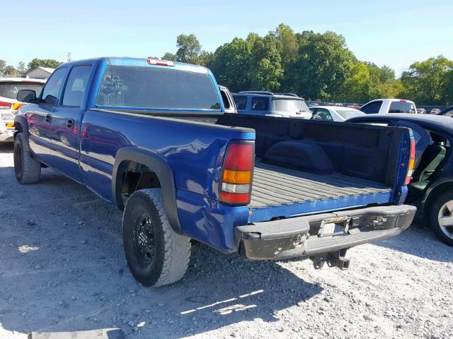 1GTHC23104F160442 - 2004 GMC SIERRA C25 BLUE photo 3