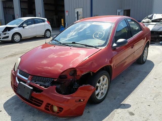 1B3ES56C14D598789 - 2004 DODGE NEON SXT RED photo 2