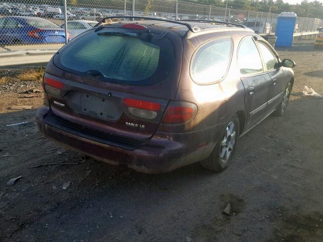 1MEFM59S2YA605884 - 2000 MERCURY SABLE LS P MAROON photo 4