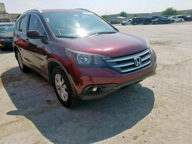 5J6RM4H79CL061283 - 2012 HONDA CR-V EXL MAROON photo 1