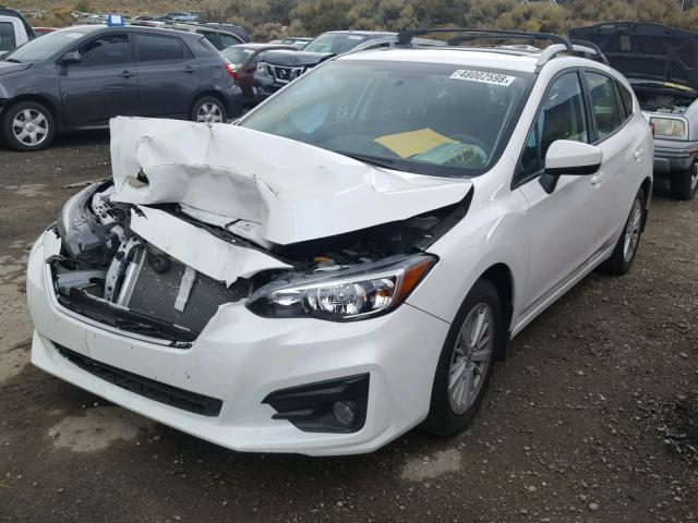 4S3GTAD69H3707649 - 2017 SUBARU IMPREZA PR WHITE photo 2