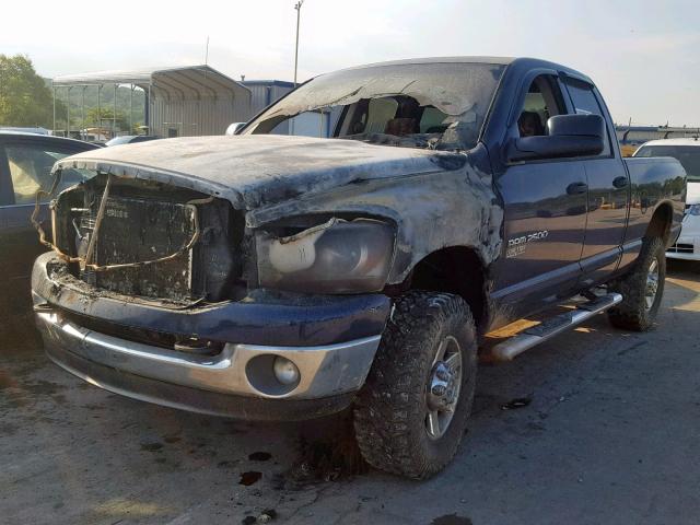 1D7KS28C66J160681 - 2006 DODGE RAM 2500 S BLUE photo 2