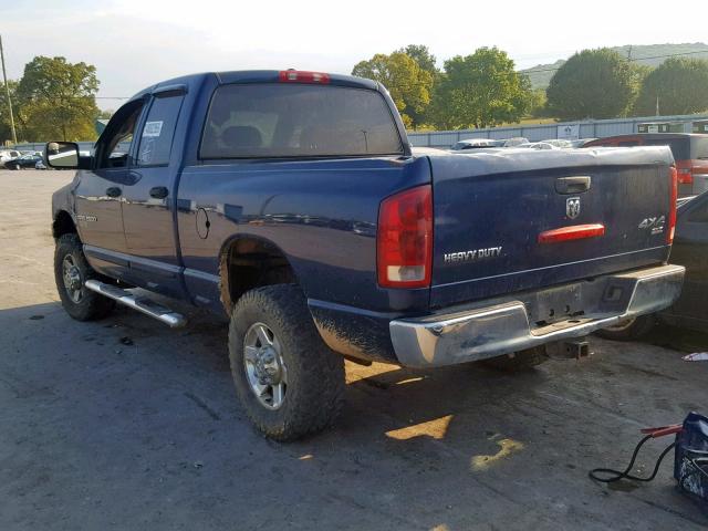 1D7KS28C66J160681 - 2006 DODGE RAM 2500 S BLUE photo 3