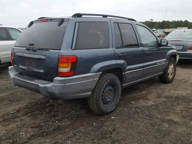 1J4GW48S92C223837 - 2002 JEEP GRAND CHER BLUE photo 4