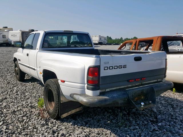 1B7MC3366YJ185848 - 2000 DODGE RAM 3500 WHITE photo 3