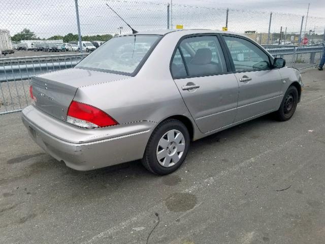 JA3AJ26E73U095121 - 2003 MITSUBISHI LANCER ES BEIGE photo 4