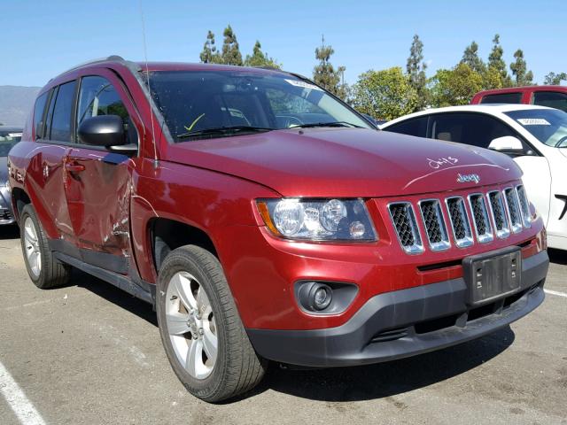 1C4NJCBB6FD209618 - 2015 JEEP COMPASS SP 勃艮第红 照片 1