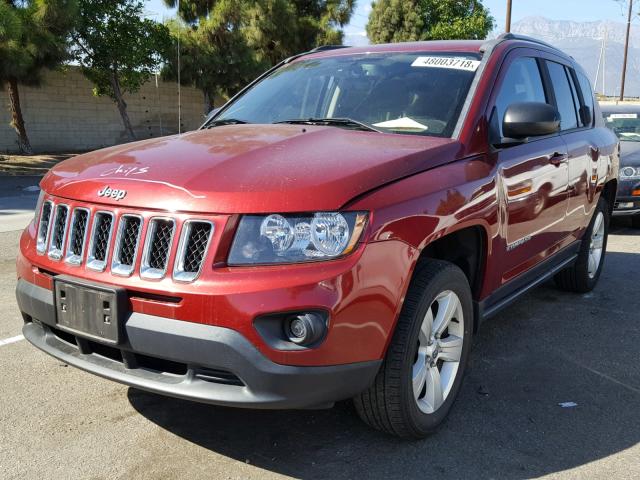 1C4NJCBB6FD209618 - 2015 JEEP COMPASS SP 勃艮第红 照片 2
