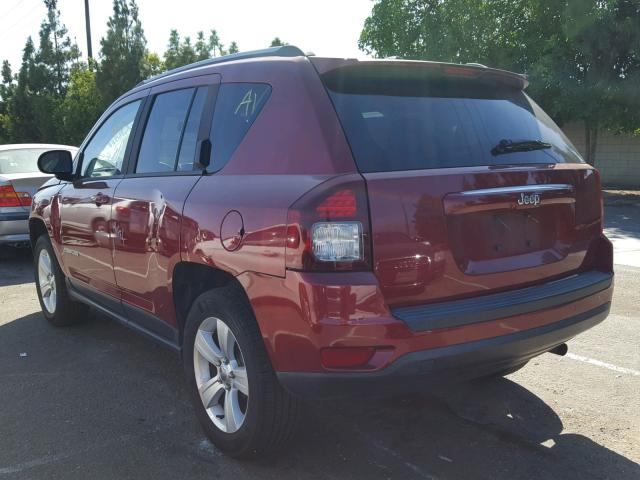 1C4NJCBB6FD209618 - 2015 JEEP COMPASS SP BURGUNDY photo 3