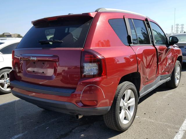 1C4NJCBB6FD209618 - 2015 JEEP COMPASS SP 勃艮第红 照片 4