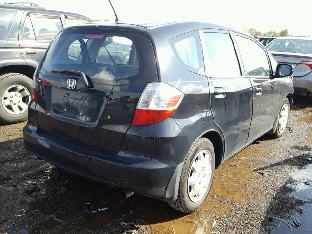 JHMGE8H27AC001360 - 2010 HONDA FIT BLACK photo 4