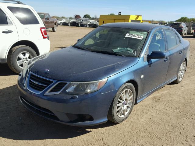 YS3FB46Y781015229 - 2008 SAAB 9-3 2.0T BLUE photo 2