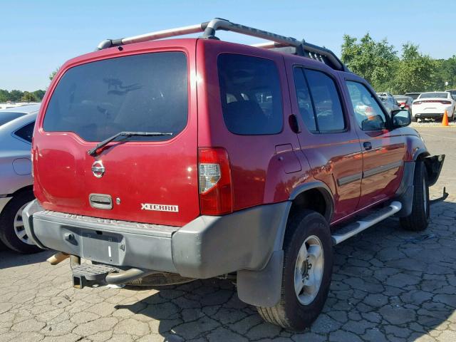 5N1ED28TX3C670741 - 2003 NISSAN XTERRA XE RED photo 4