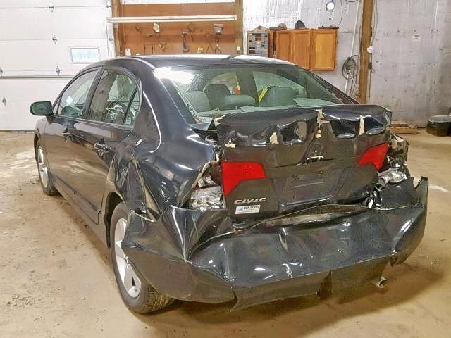 1HGFA169X8L079160 - 2008 HONDA CIVIC EXL 黑色 照片 3