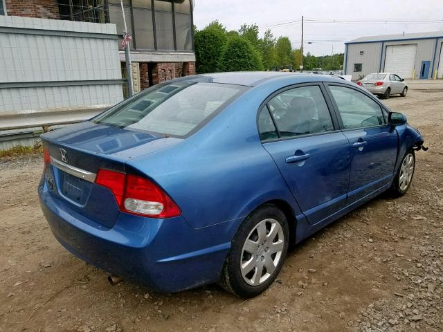 2HGFA1F58BH537179 - 2011 HONDA CIVIC LX BLUE photo 4