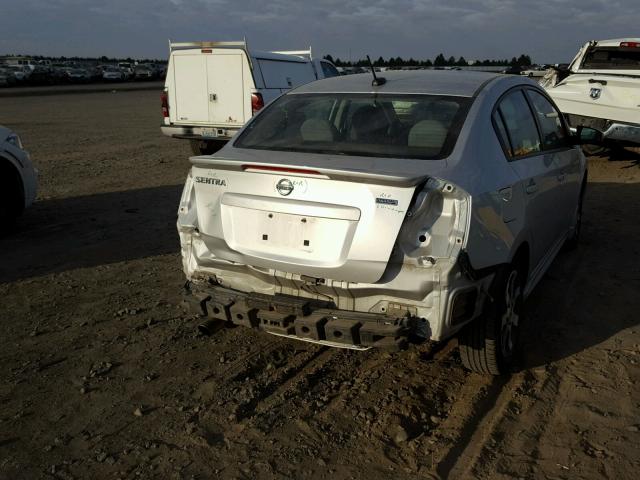 3N1AB6AP0CL621925 - 2012 NISSAN SENTRA 2.0 SILVER photo 4