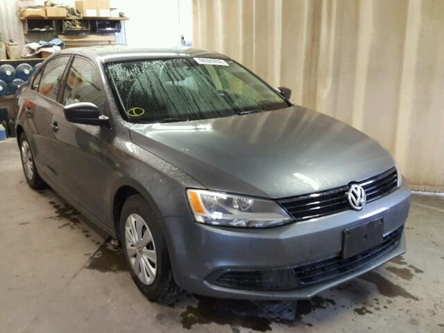 3VW2K7AJXEM427562 - 2014 VOLKSWAGEN JETTA BASE Մոխրագույն լուսանկար 1