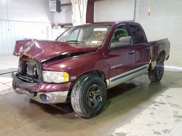 1D7HU18D33S358115 - 2003 DODGE RAM 1500 S BURGUNDY photo 2