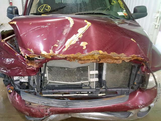 1D7HU18D33S358115 - 2003 DODGE RAM 1500 S BURGUNDY photo 7