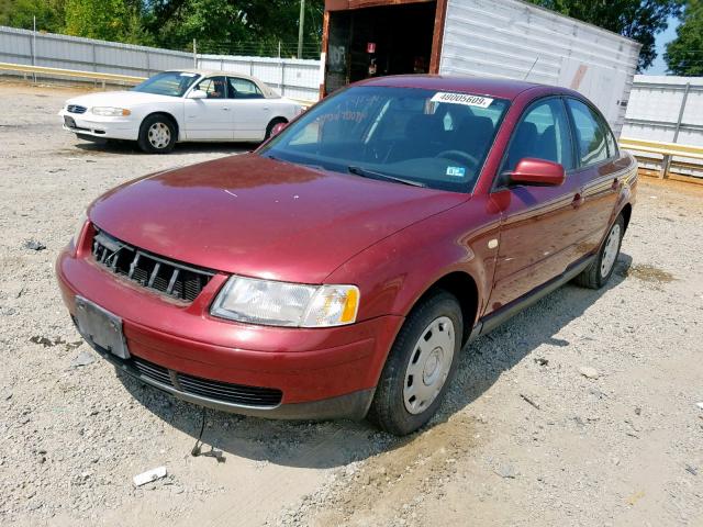 WVWMA63B8XE125534 - 1999 VOLKSWAGEN PASSAT GLS RED photo 2