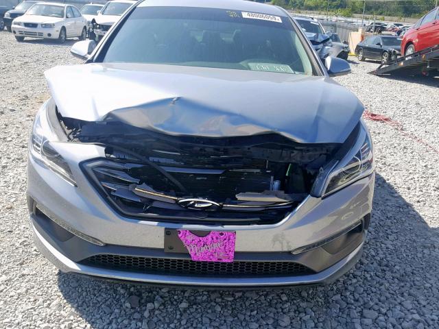 5NPE34AF8FH117294 - 2015 HYUNDAI SONATA SPO SILVER photo 9