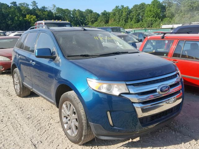 2FMDK3JC5BBA74680 - 2011 FORD EDGE SEL TURQUOISE photo 1