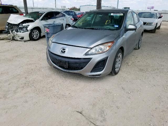 JM1BL1SF8A1316362 - 2010 MAZDA 3 I GRAY photo 2