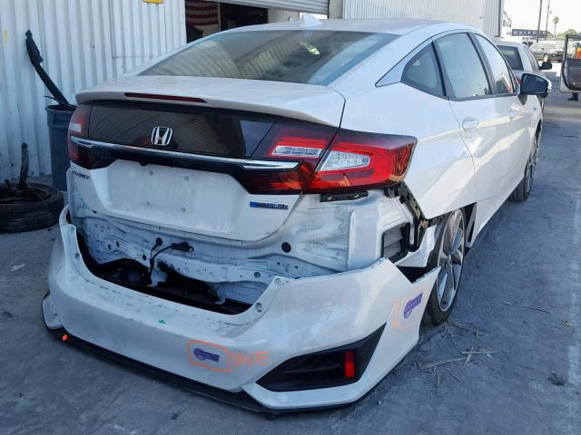 JHMZC5F16JC019808 - 2018 HONDA CLARITY WHITE photo 4