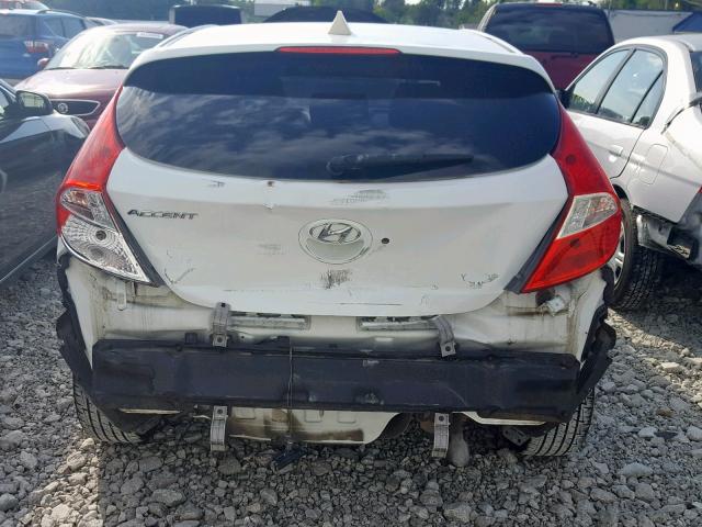 KMHCU5AE2EU151040 - 2014 HYUNDAI ACCENT GLS WHITE photo 9