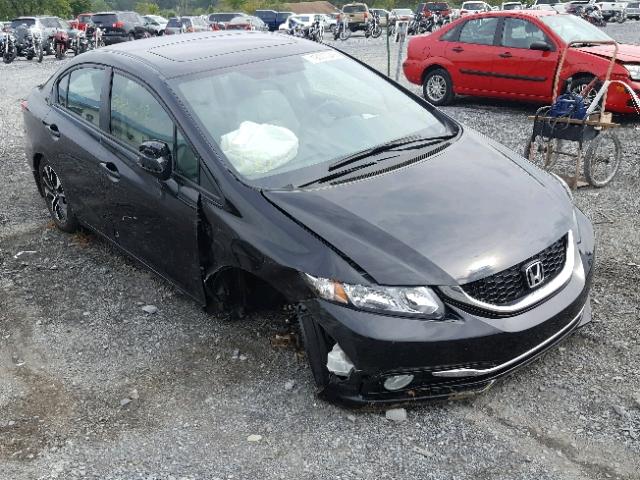 19XFB2F98DE093322 - 2013 HONDA CIVIC EXL BLACK photo 1