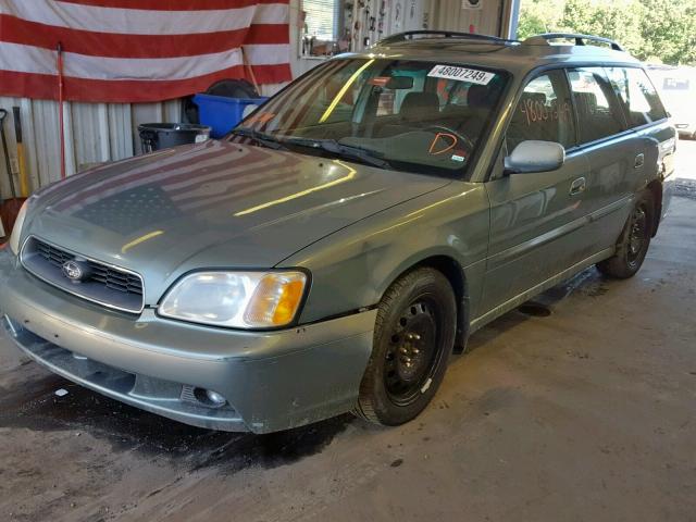 4S3BH635836300690 - 2003 SUBARU LEGACY L GREEN photo 2